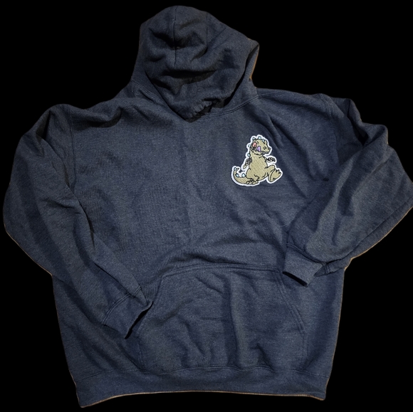Reptar patched Gildan hoodie - Picture 1 of 1